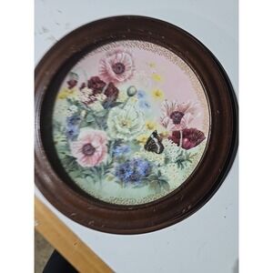 POPPY PASTORALE Plate Symphony of Shimmering Beauty #3 Lena Liu Floral Butterfly